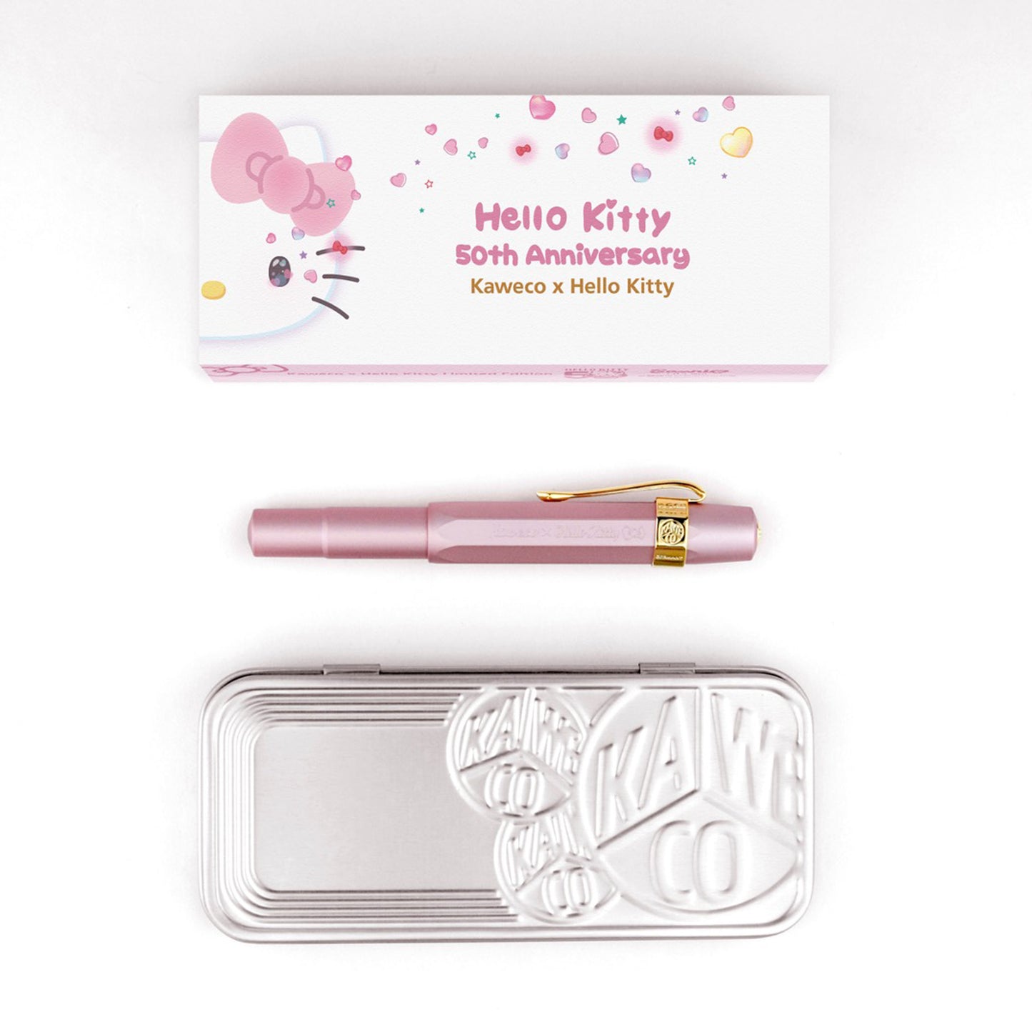 德國KAWECO x Hello Kitty AL Sport 鋼筆50週年限定版 粉色 金尖 F