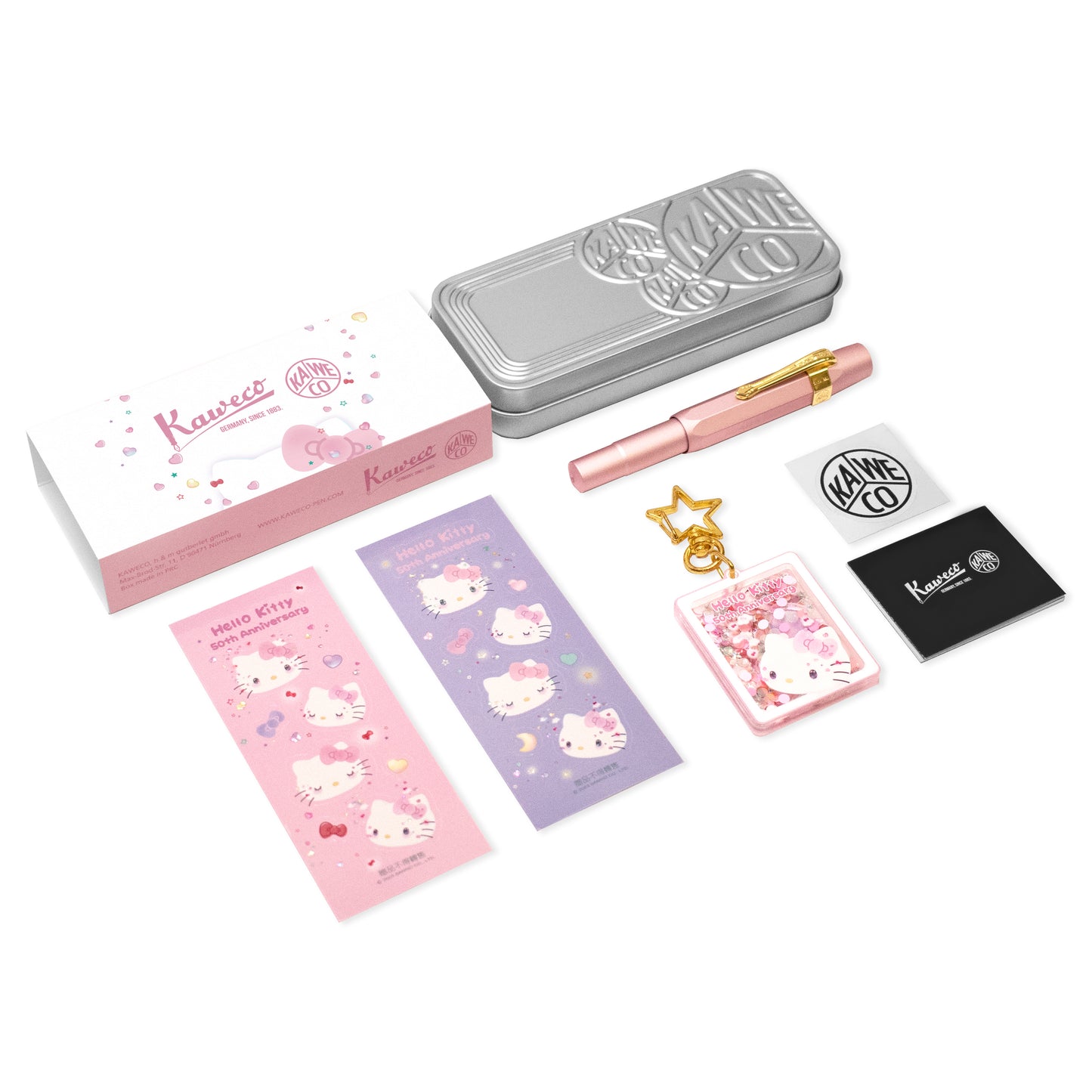 德國KAWECO x Hello Kitty AL Sport 鋼筆50週年限定版 粉色 金尖 F