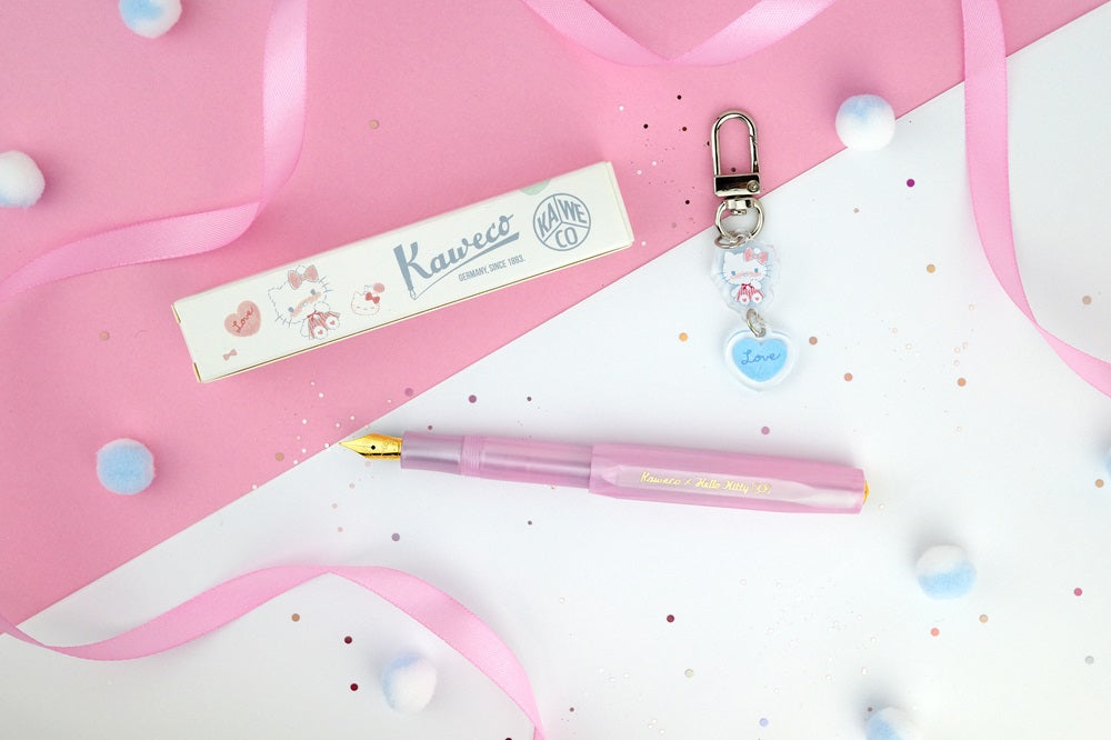 德國KAWECO x Hello Kitty 粉色鋼筆 金尖 F
