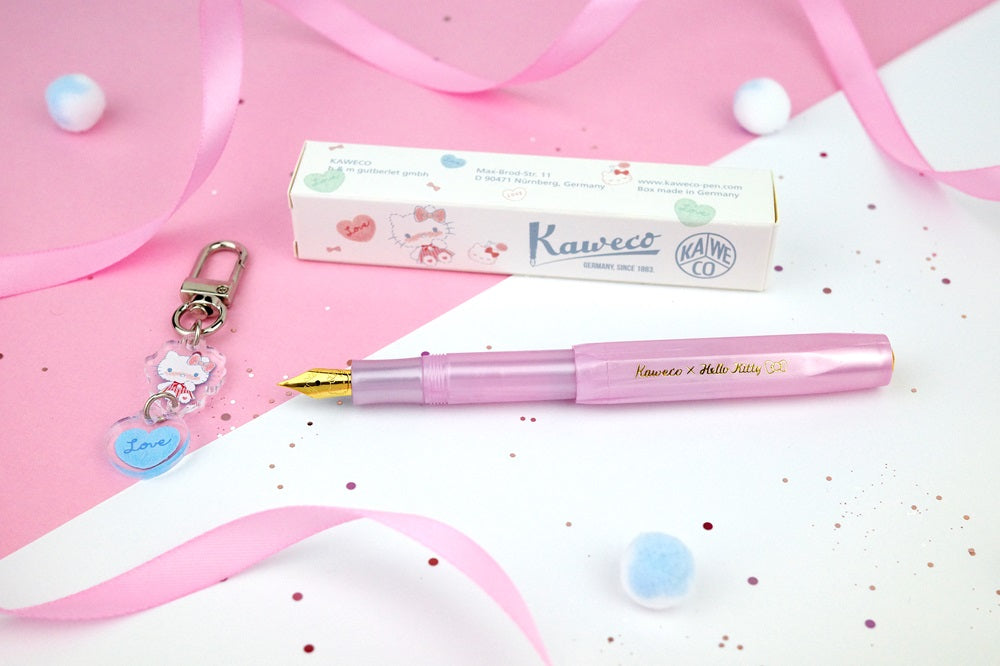 德國KAWECO x Hello Kitty 粉色鋼筆 金尖 F