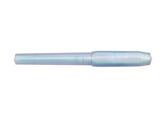 德國KAWECO PERKEO系列鋼筆 彩虹珍珠白 — 蓋上筆蓋的全貌
