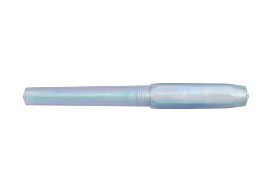 德國KAWECO PERKEO系列鋼珠筆 彩虹珍珠白 — 蓋上筆蓋的全貌