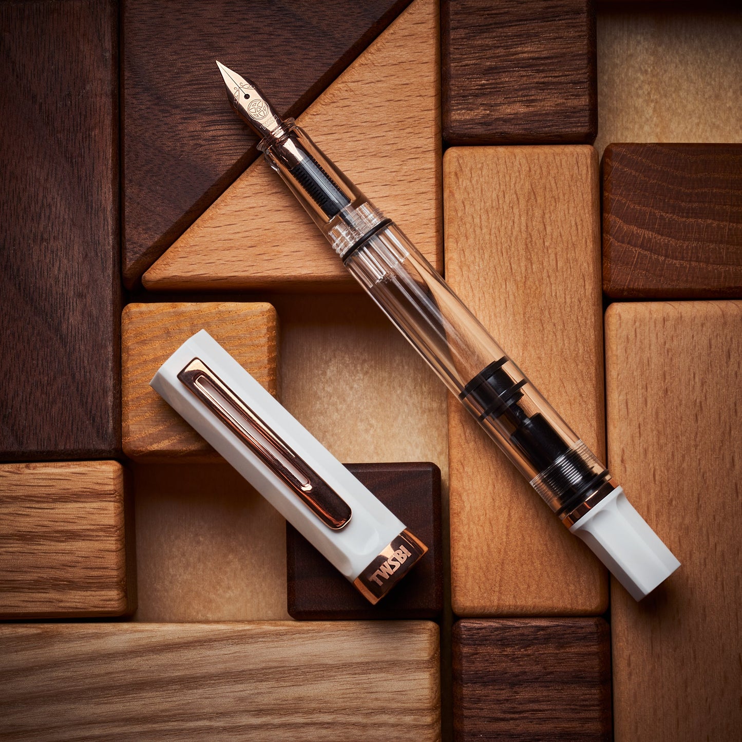 TWSBI 三文堂鋼筆 / ECO / 白色 & 玫瑰金
