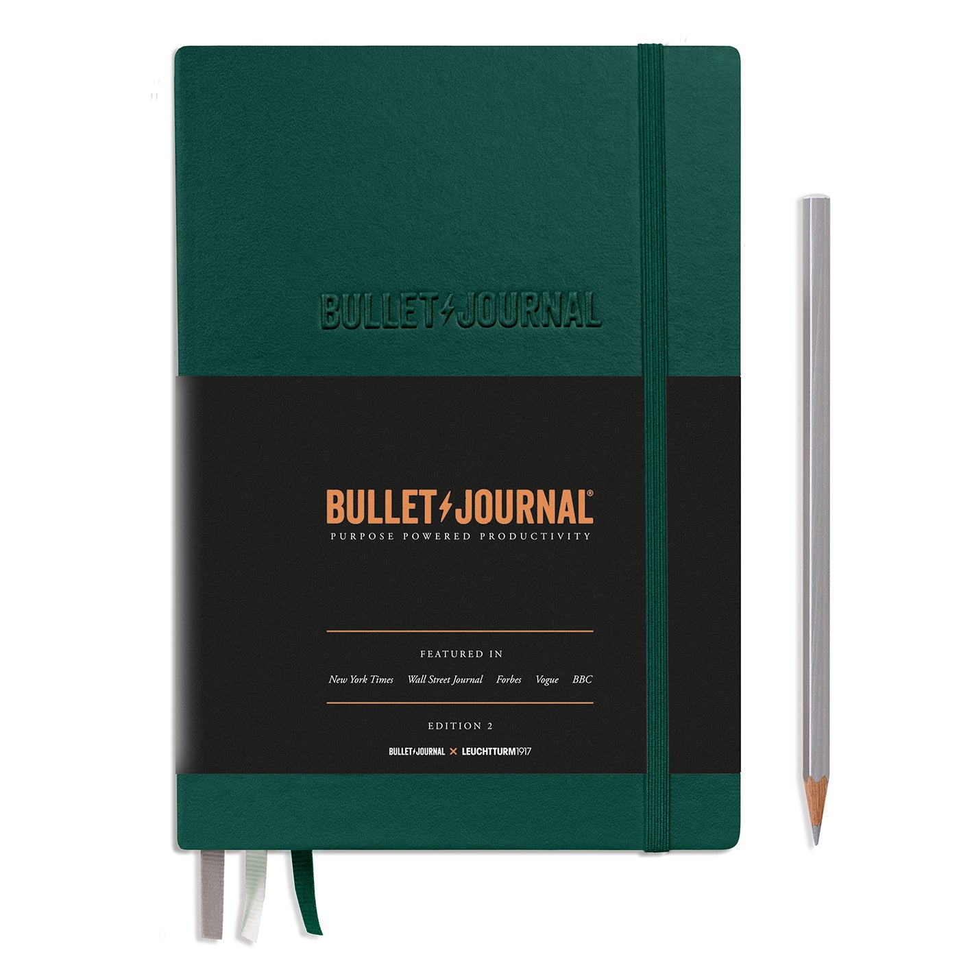 𝐋𝐄𝐔𝐂𝐇𝐓𝐓𝐔𝐑𝐌𝟏𝟗𝟏𝟕 Bullet Journal 子彈日記/子彈筆記本 A5/硬皮/綠/點狀/第二代/烙印 #368952