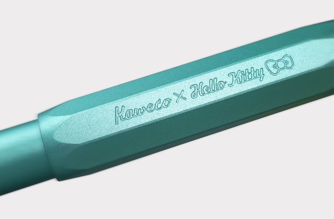 Kaweco x Hello Kitty鋼筆筆身深層雕刻與噴砂處理