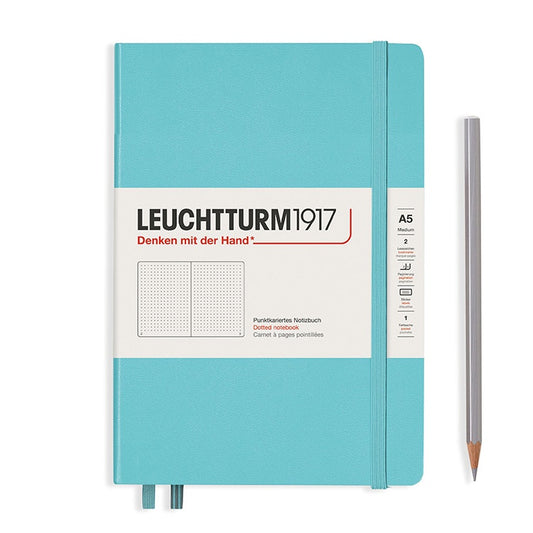 LEUCHTTURM1917 硬殼筆記本 大自然/藍晶/A5/海藍色/方點 #363391