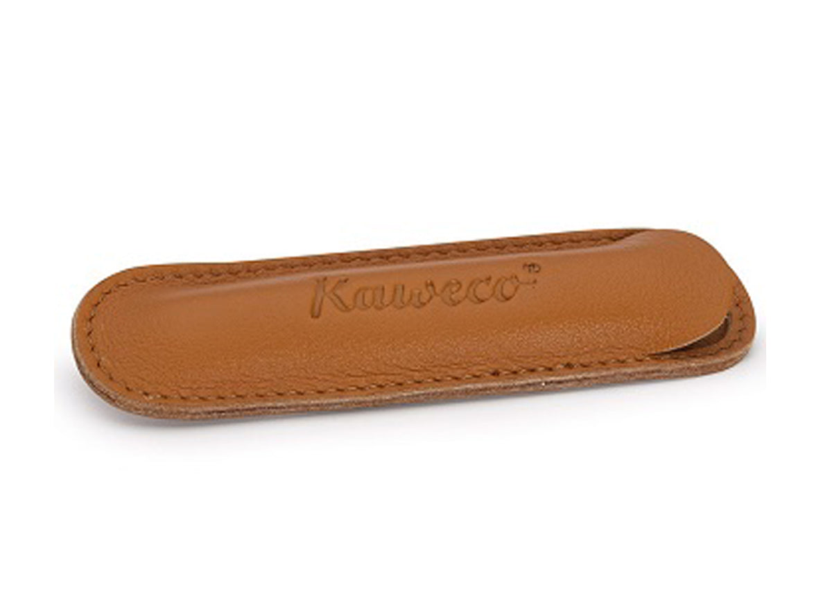 德國KAWECO 棕色真皮筆袋(可放二支LILIPUT)