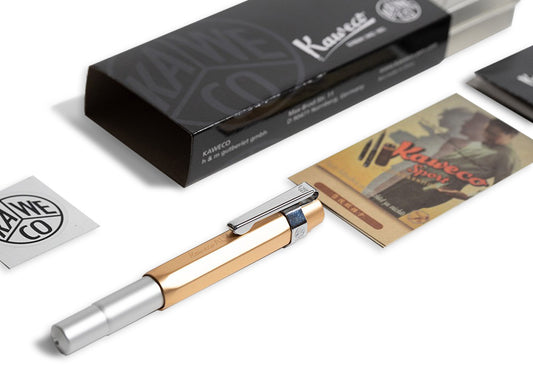 德國KAWECO AL Sport系列鋼筆 金銀+銀色筆夾