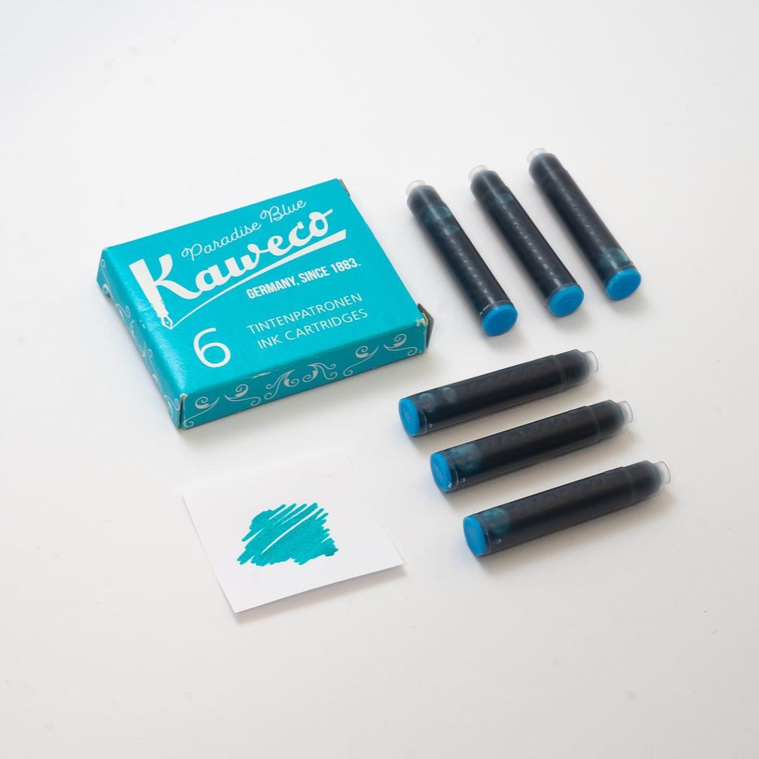 德國KAWECO 歐規卡水 卡式墨水管 天空藍 Paradise Blue