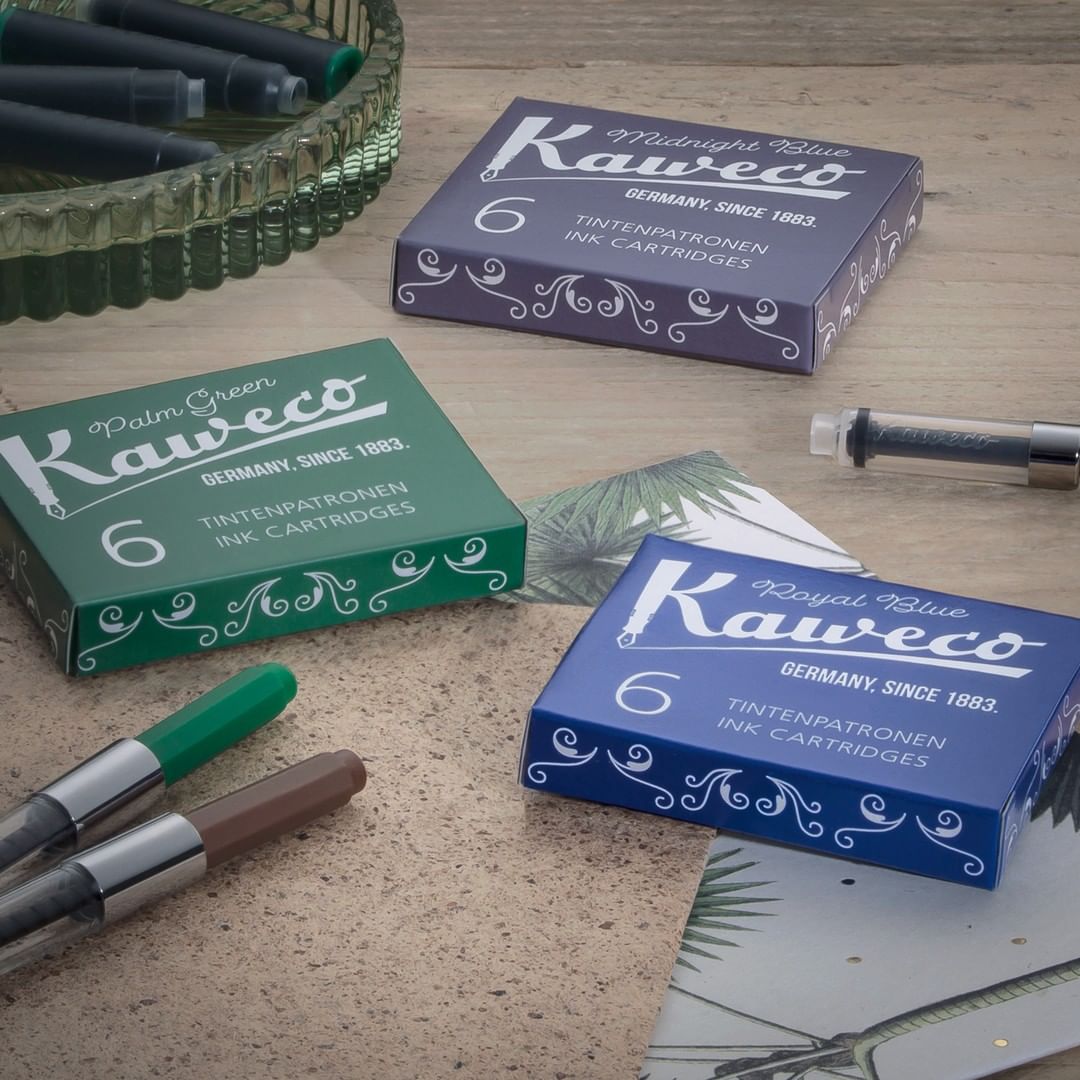 德國KAWECO 歐規卡水 卡式墨水管 棕櫚綠 Palm Green