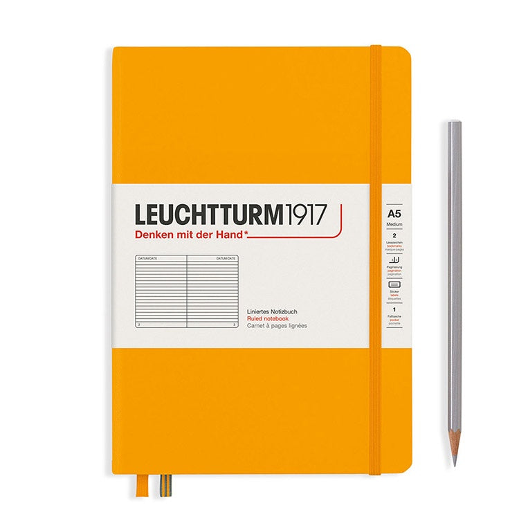 LEUCHTTURM1917 硬殼筆記本 大自然/日出/A5/晨光橘/橫線 #363388