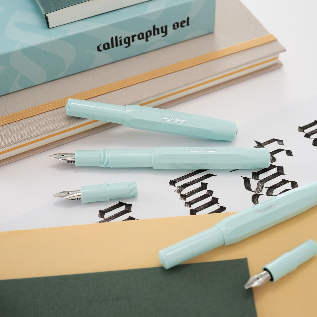 德國KAWECO CALLIGRAPHY系列藝術書法鋼筆組 薄荷綠