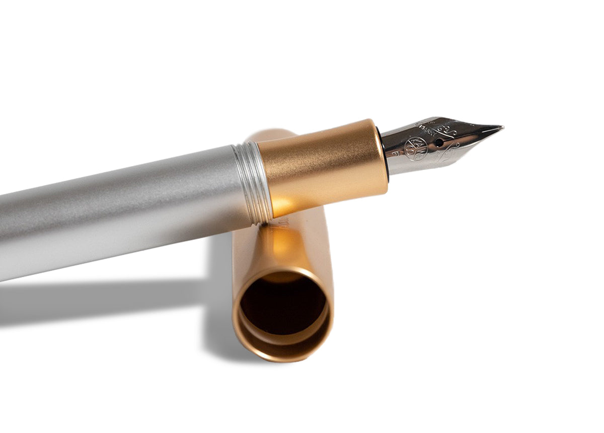 德國KAWECO AL Sport系列鋼筆 金銀+銀色筆夾