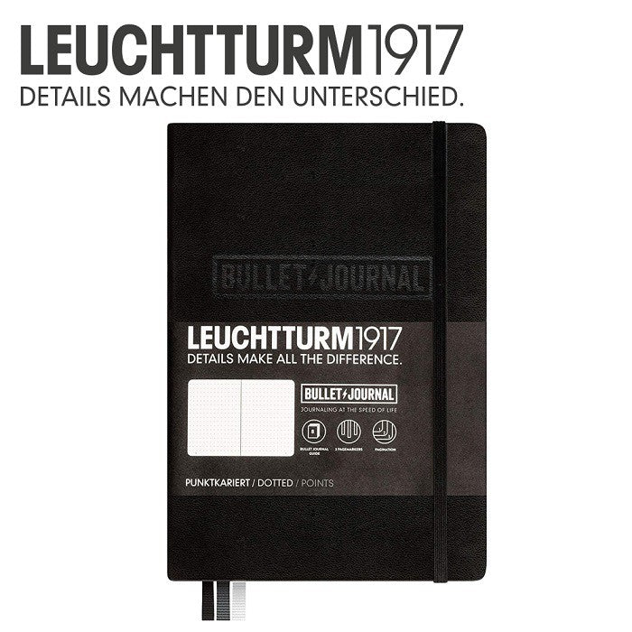 Leuchtturm1917 燈塔子彈筆記本 黑 點狀式內頁