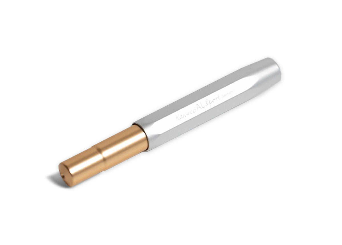 德國KAWECO AL Sport系列鋼筆 銀金+金色筆夾