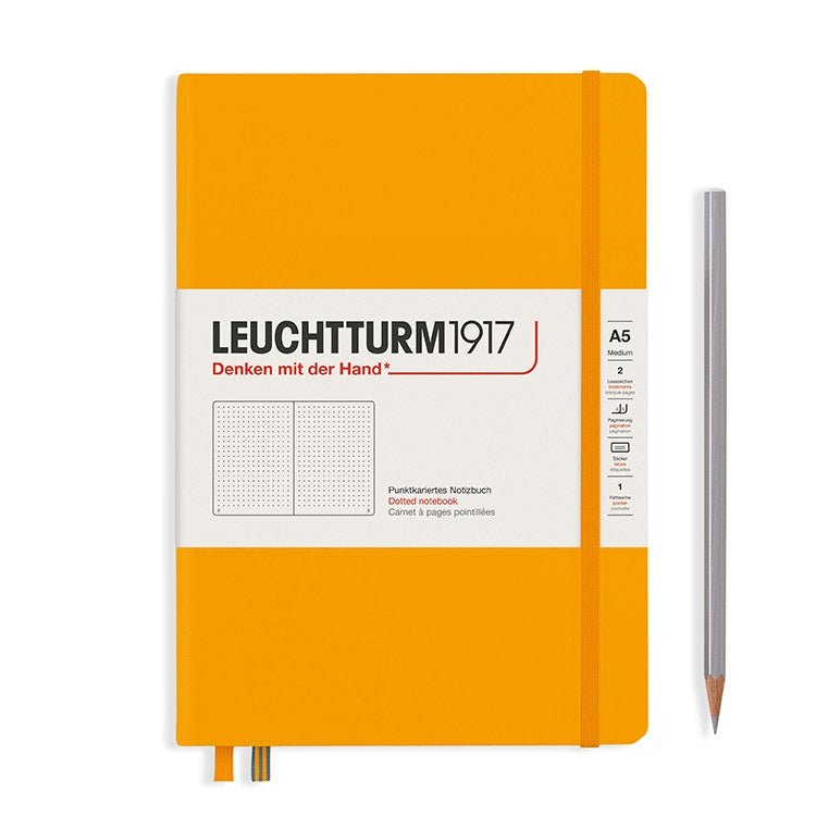 LEUCHTTURM1917 硬殼筆記本 大自然／日出／A5／晨光橘／方點 #363387