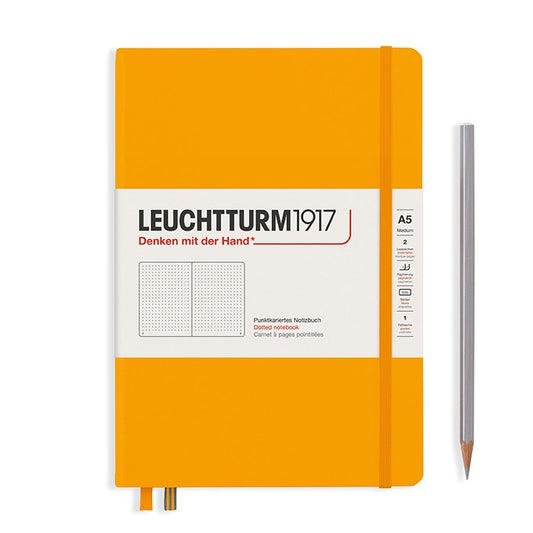 LEUCHTTURM1917 硬殼筆記本 大自然/日出/A5/晨光橘/方點 #363387