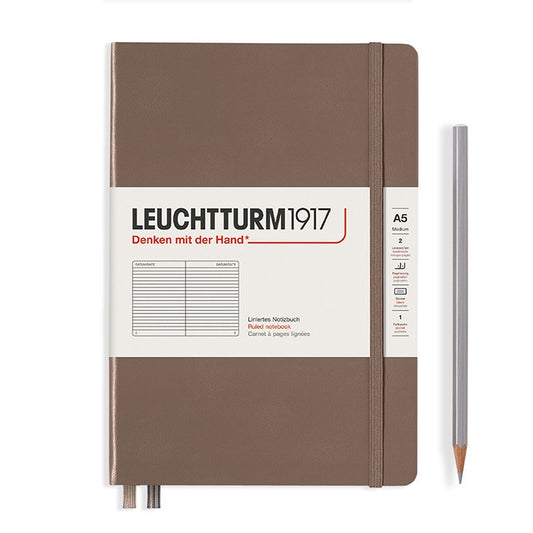 LEUCHTTURM1917 硬殼筆記本 大自然／暖土棕／A5／大地棕／橫線 #363396