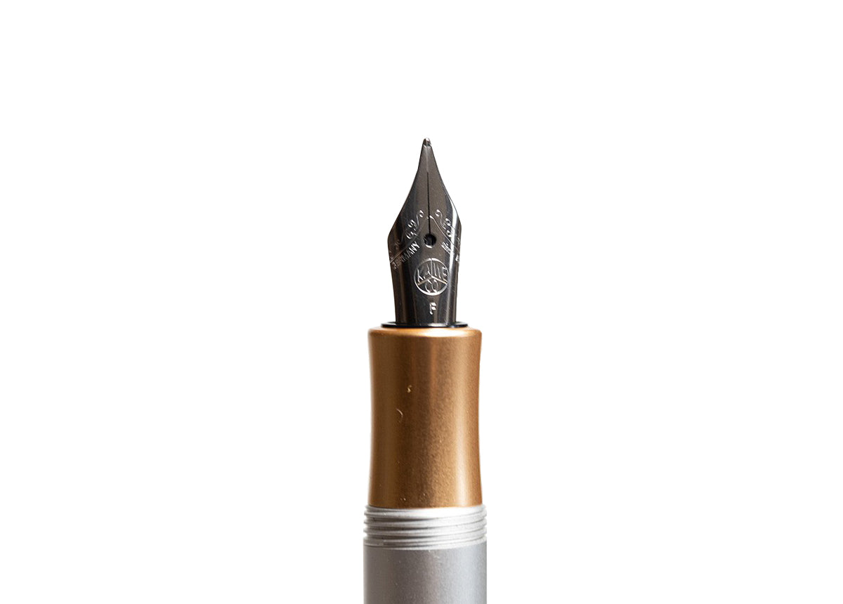 德國KAWECO AL Sport系列鋼筆 金銀+銀色筆夾