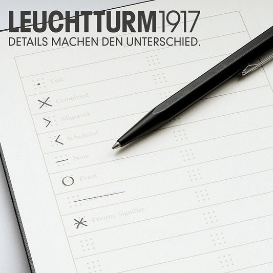 Leuchtturm1917 燈塔子彈筆記本 黑 點狀式內頁