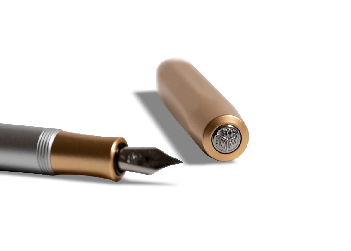 德國KAWECO AL Sport系列鋼筆 金銀+銀色筆夾