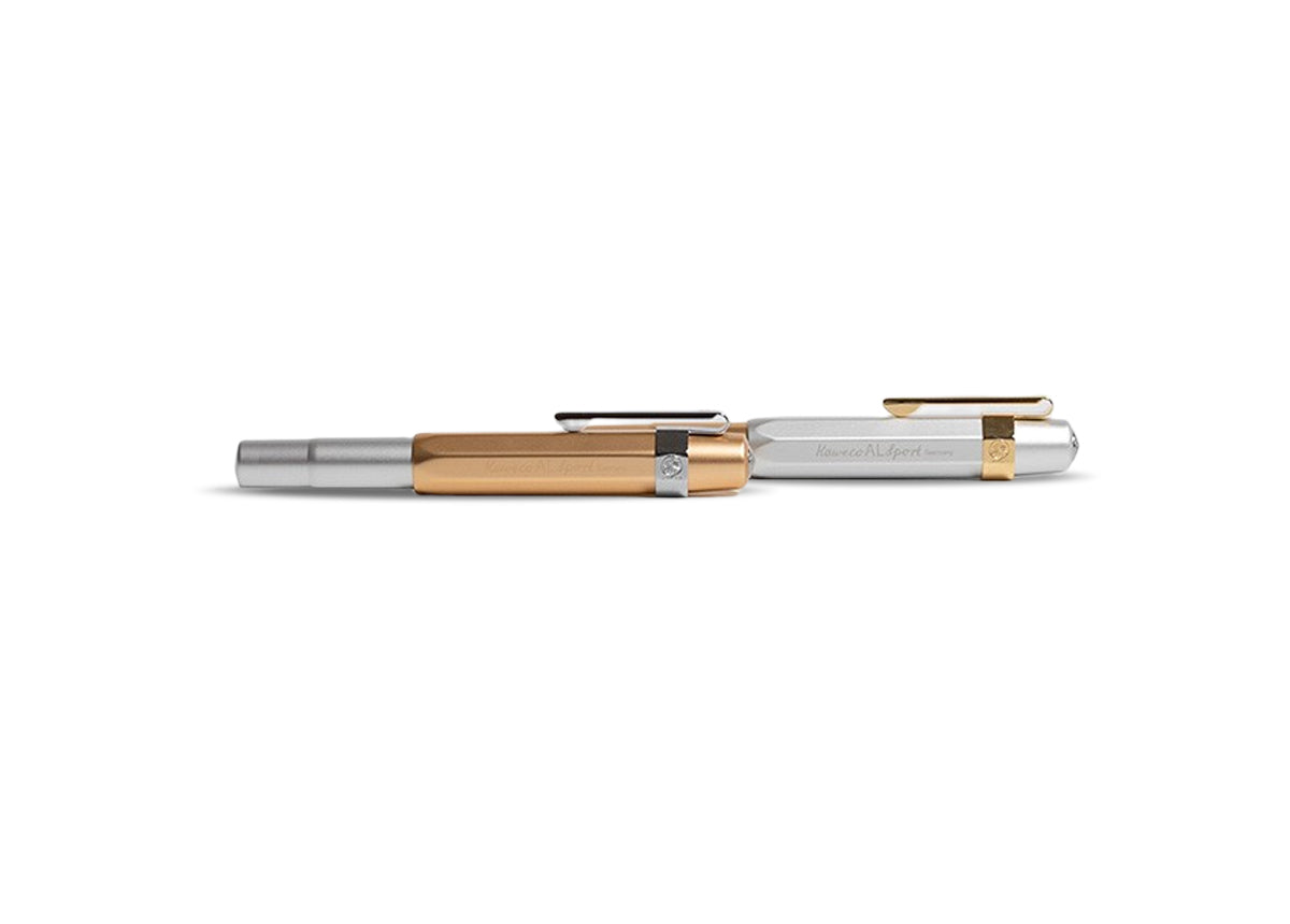 德國KAWECO AL Sport系列鋼筆 金銀&銀金組合+筆夾