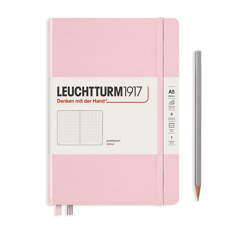 LEUCHTTURM1917 硬殼筆記本 Muted粉嫩色系列/A5/硬殼/粉色/方點 #361576