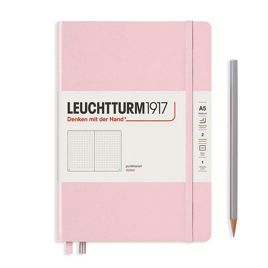 LEUCHTTURM1917 硬殼筆記本 Muted粉嫩色系列/A5/硬殼/粉色/方點 #361576