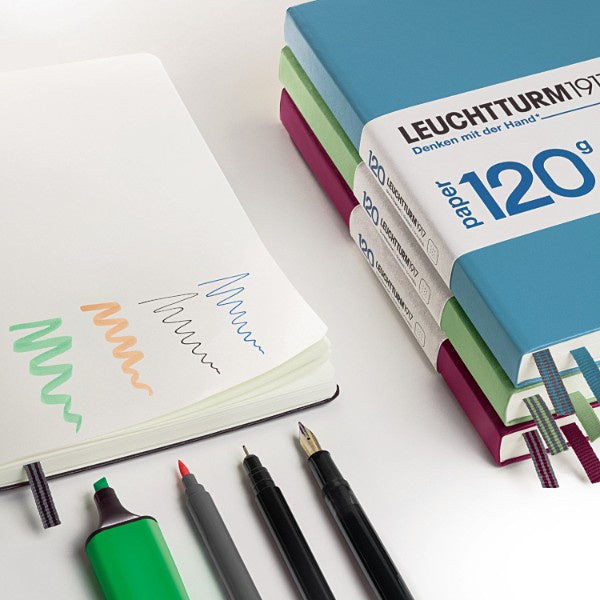 LEUCHTTURM1917 Edition 120G/A5/港口紅/方點 #363535