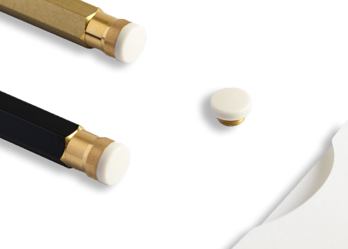 Pencillest 可擦拭黃銅原子筆/黃銅筆/摩擦筆 黑色附筆芯