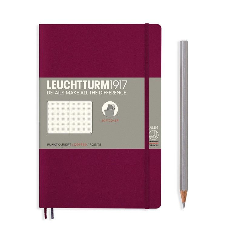 LEUCHTTURM1917 軟殼筆記本 B6／暗紅色／方點 #359683