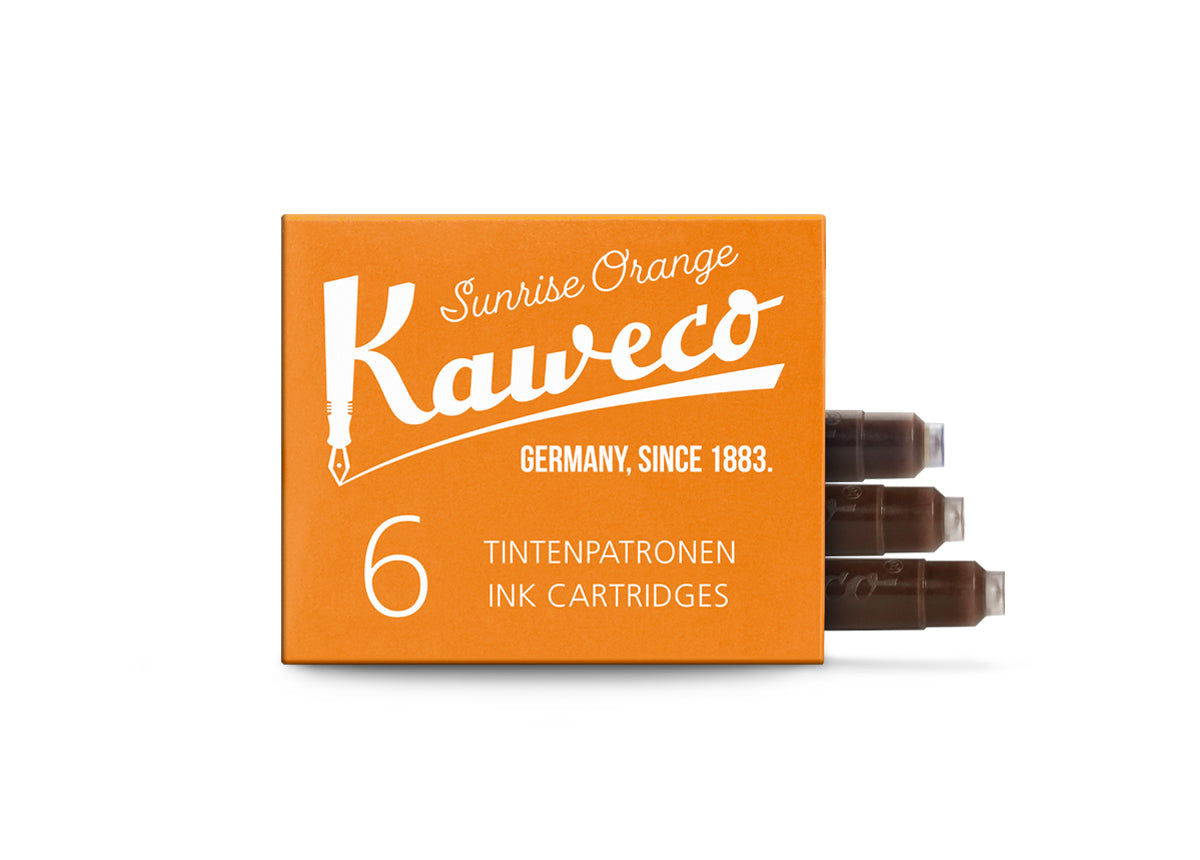 德國KAWECO 歐規卡水 卡式墨水管 晨光橘 Sunrise Orange