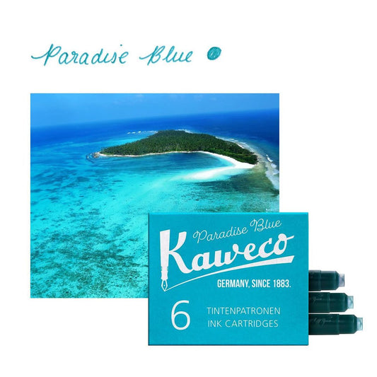 德國KAWECO 歐規卡水 卡式墨水管 天空藍 Paradise Blue