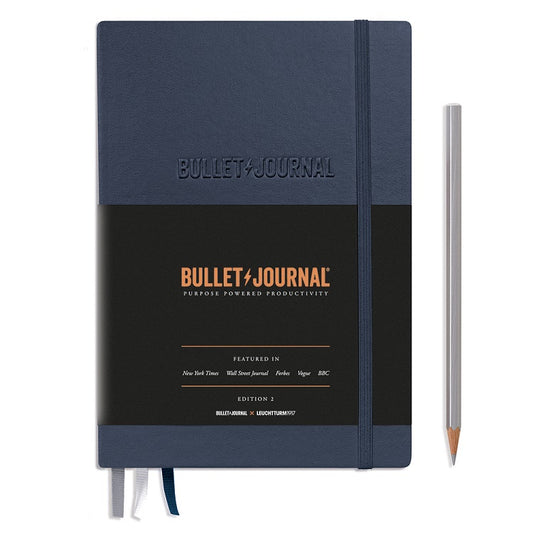 LEUCHTTURM1917 Bullet Journal 子彈日記 A5／硬皮／藍／點狀／第二代／烙印 #366244