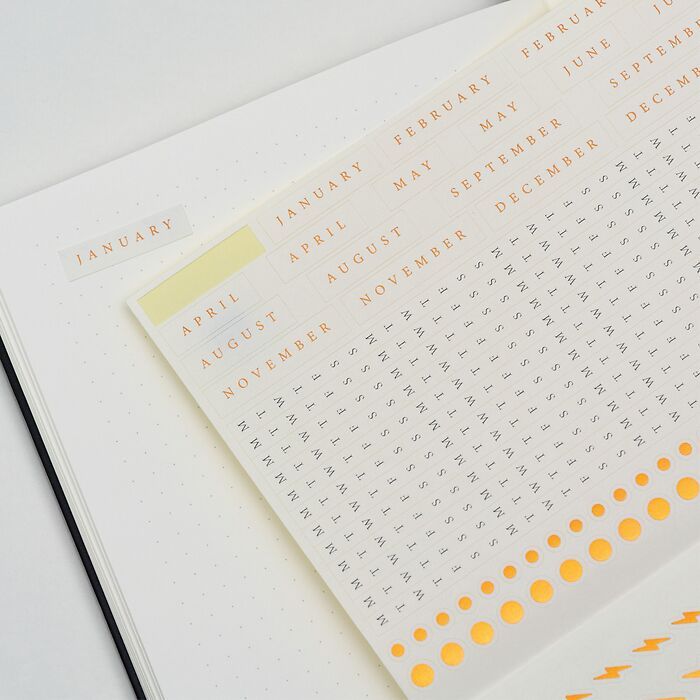 𝐋𝐄𝐔𝐂𝐇𝐓𝐓𝐔𝐑𝐌𝟏𝟗𝟏𝟕 Bullet Journal 子彈日記/子彈筆記本 A5/硬皮/藍/點狀/第二代/烙印 #366244
