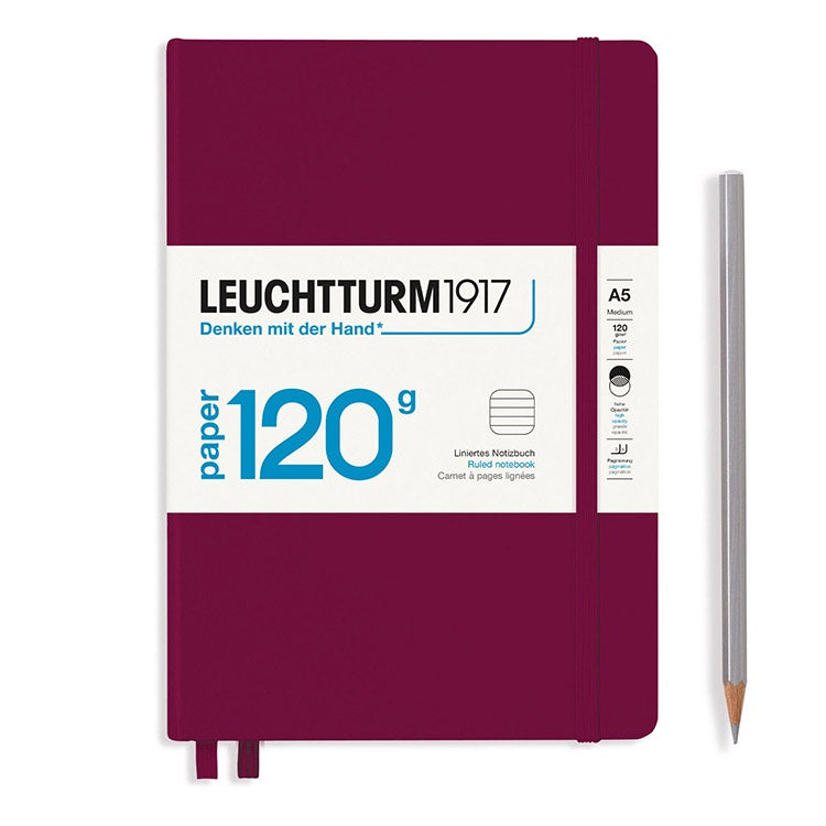 LEUCHTTURM1917 Edition 120G／A5／港口紅／橫線 #363536