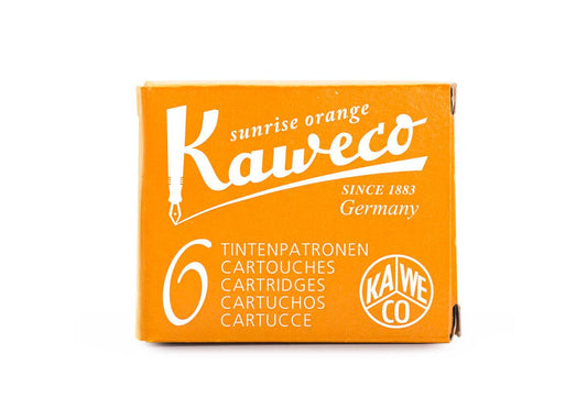 德國KAWECO 歐規卡水 卡式墨水管 晨光橘 Sunrise Orange