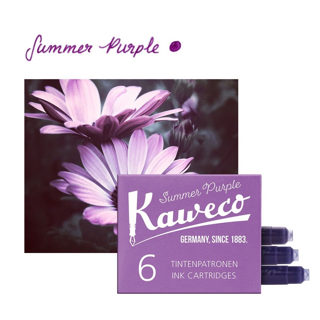 德國KAWECO 歐規卡水 卡式墨水管 夏日紫 Summer Purple