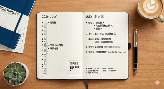 子彈筆記是什麼?從 0 到 1 的 Bullet Journal 完整指南(2026 範例、模板、符號表)