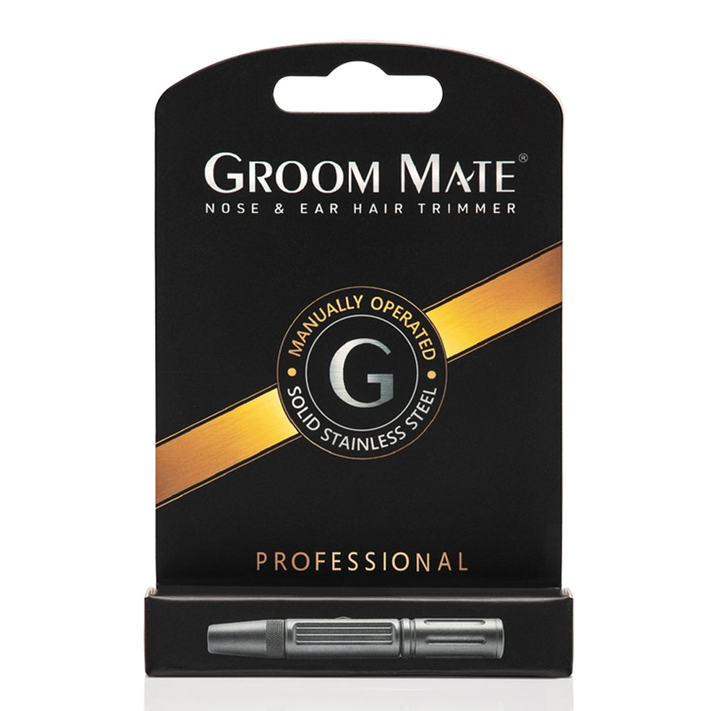 美國 Groom Mate Platinum XL 免電超利修鼻毛器附保護蓋