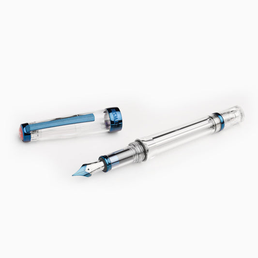TWSBI 三文堂 VAC 700R 湛藍 鋼筆 官方商品照,真空上墨、透明示範筆身