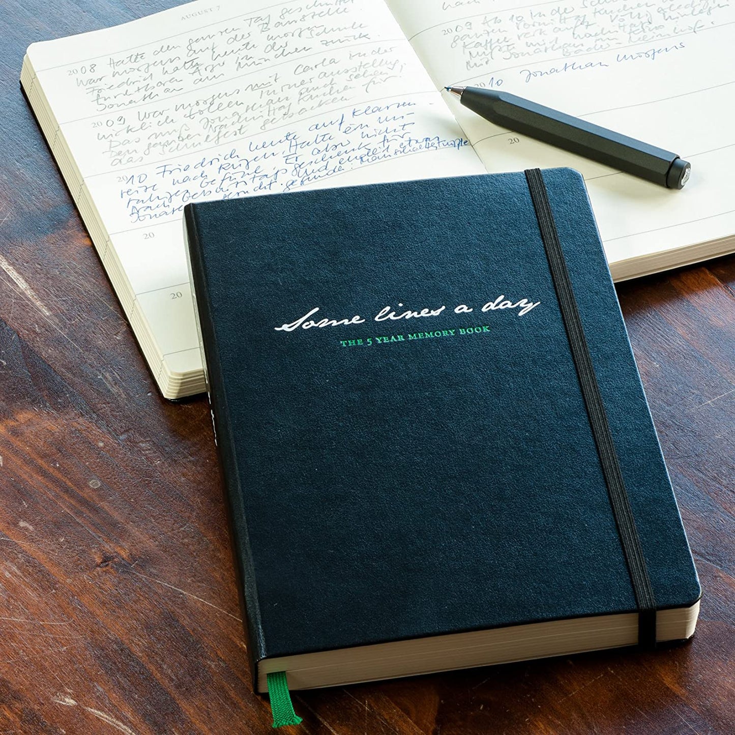 Leuchtturm1917 燈塔Some Lines a Day系列 5年日記本 橄欖黑 Black