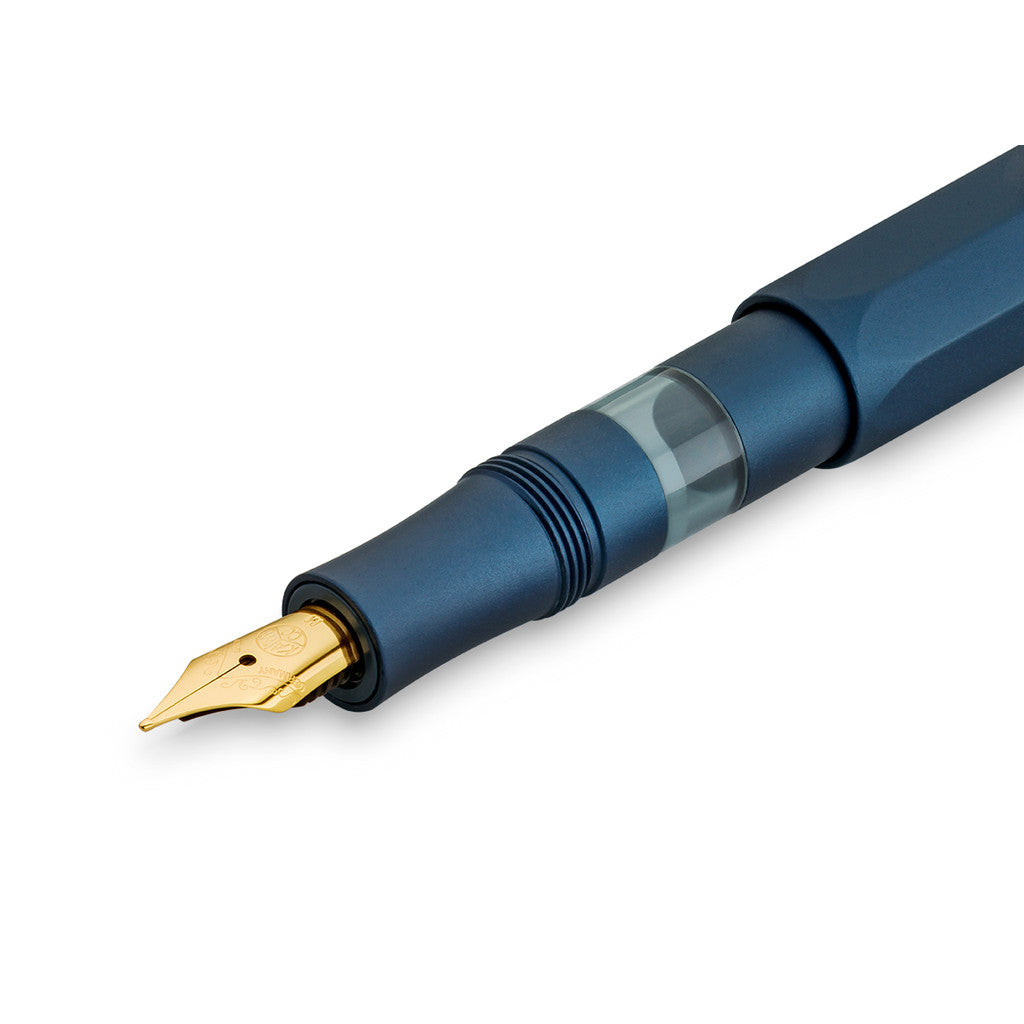 KAWECO AL SPORT系列 PISTON 活塞式鋼筆 海軍藍 金屬筆身/吸墨式/禮盒