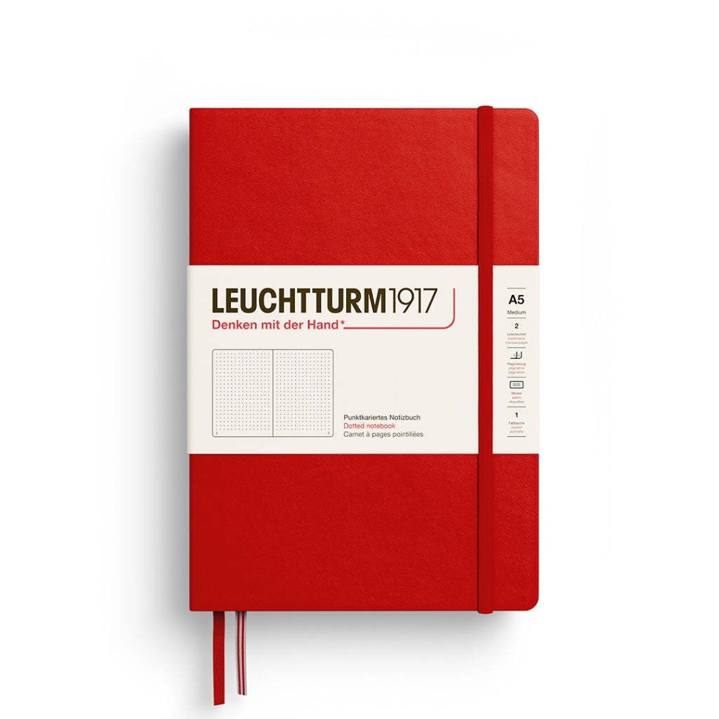 Leuchtturm1917 A5 硬殼筆記本｜德國燈塔經典系列｜櫻桃紅 (Cherry)