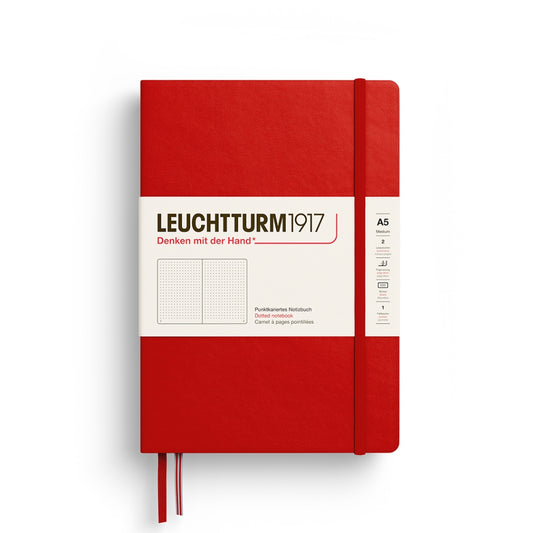 Leuchtturm1917 A5 硬殼筆記本｜德國燈塔經典系列｜櫻桃紅 (Cherry)