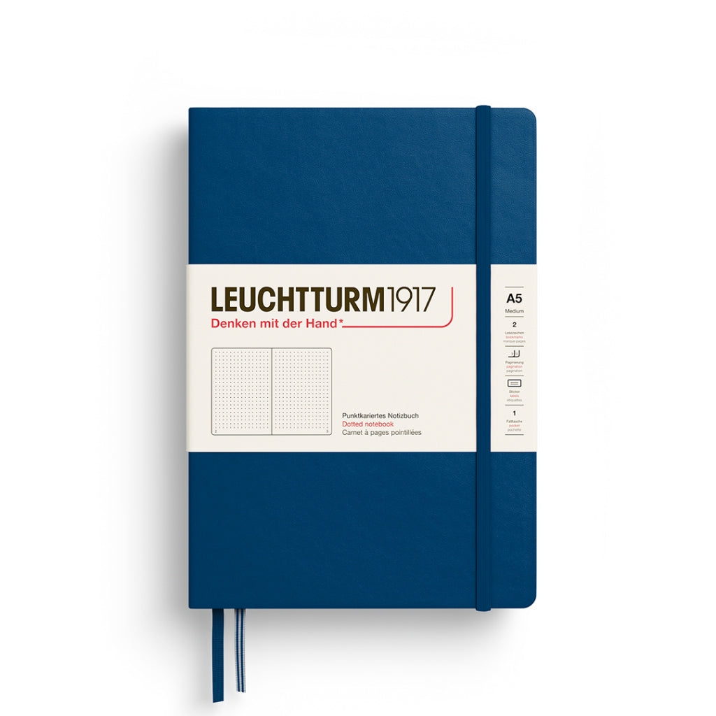 Leuchtturm1917 A5 硬殼筆記本｜德國燈塔經典系列｜靛藍 (Indigo)