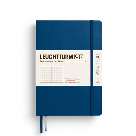 Leuchtturm1917 A5 硬殼筆記本｜德國燈塔經典系列｜靛藍 (Indigo)