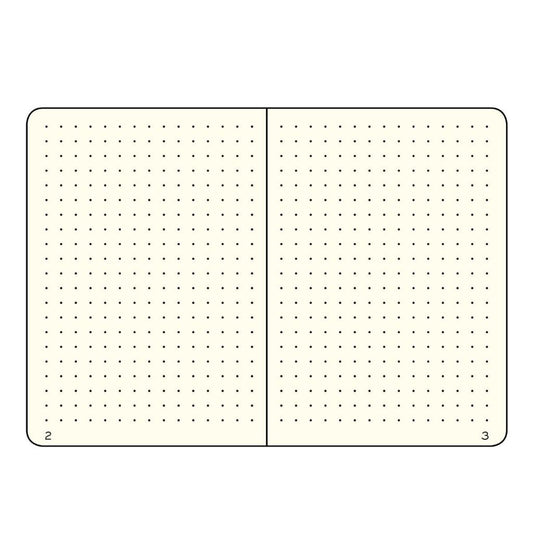 Leuchtturm1917 A5 硬殼筆記本 點陣內頁,5mm 間距的淡色圓點網格