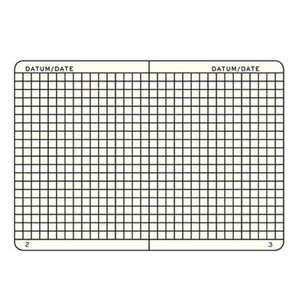 Leuchtturm1917 A5 硬殼筆記本 方格內頁,5mm 見方的方格頁面