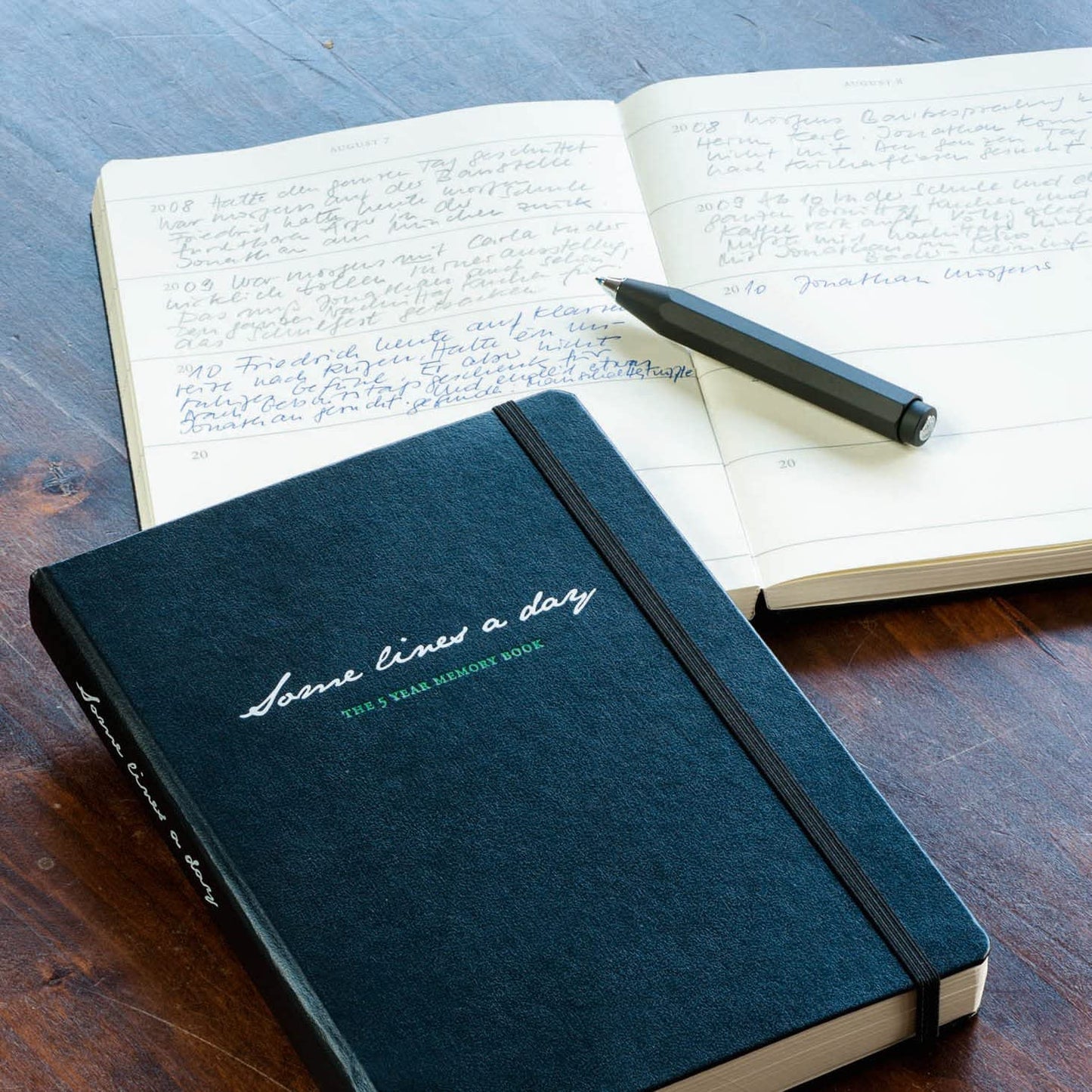 Leuchtturm1917 燈塔Some Lines a Day系列 5年日記本 橄欖黑 Black